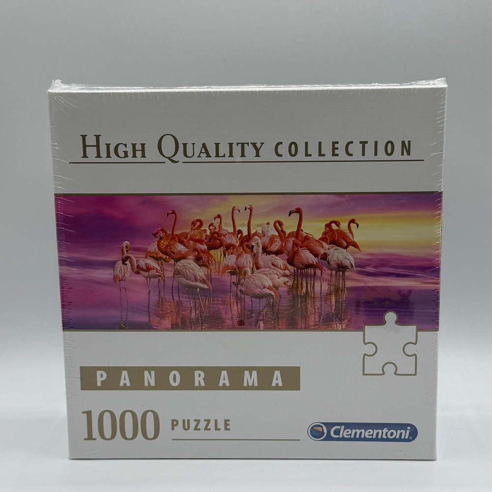 Clementoni 1000 Piece Panorama Puzzle Flamingo Dance High Quality Collection